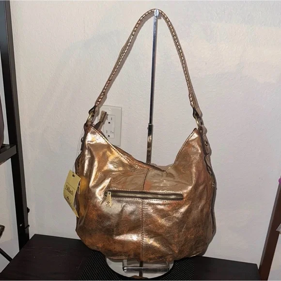 Patricia Nash Multi Metallic Bronze Shoulder Bag